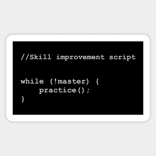 Skill improvement script Sticker